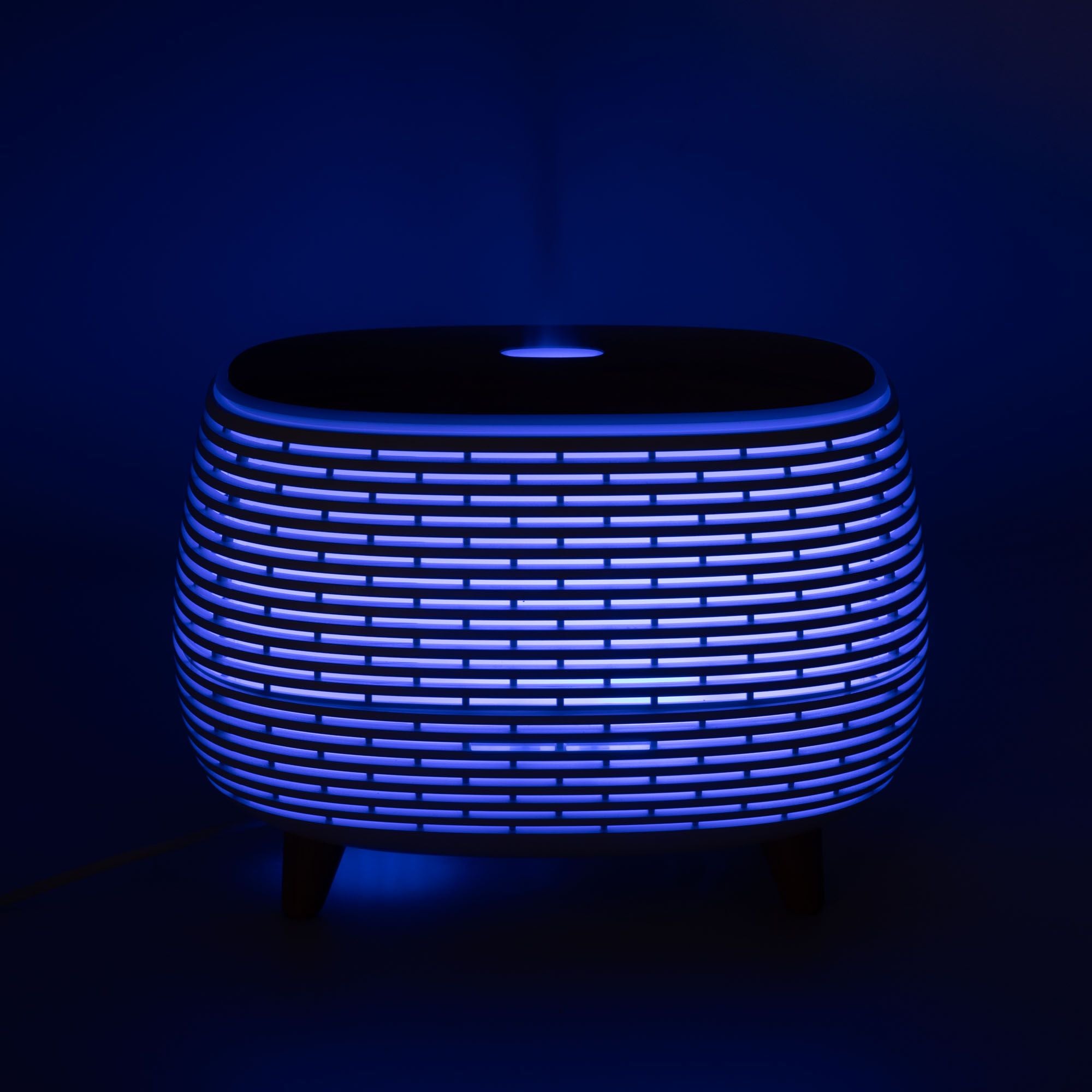 Geribbelde Aroma Diffuser met Kleurverlichting