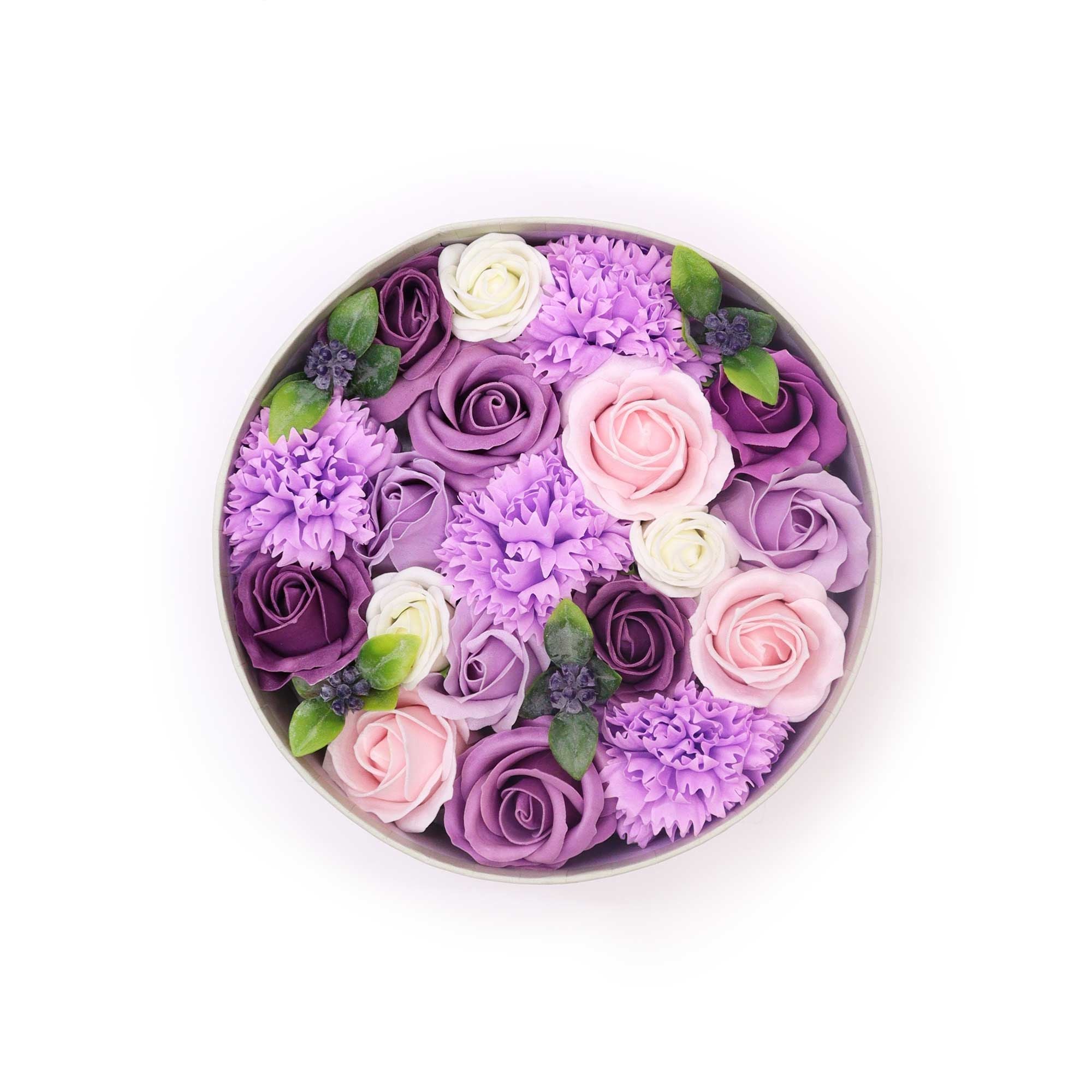 Zeepbloemen Rondoos - Lavendel Roos & Anjer