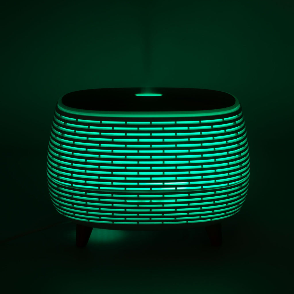 Geribbelde Aroma Diffuser met Kleurverlichting