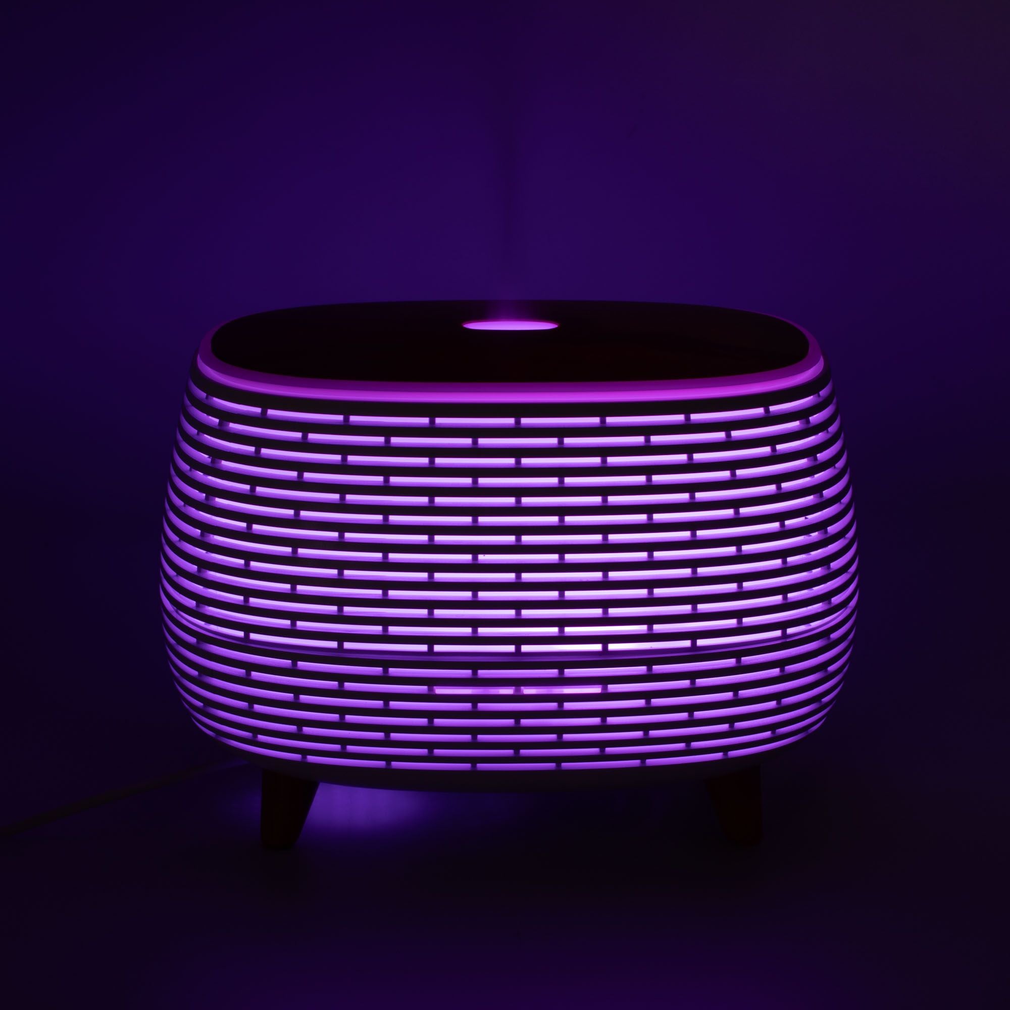 Geribbelde Aroma Diffuser met Kleurverlichting