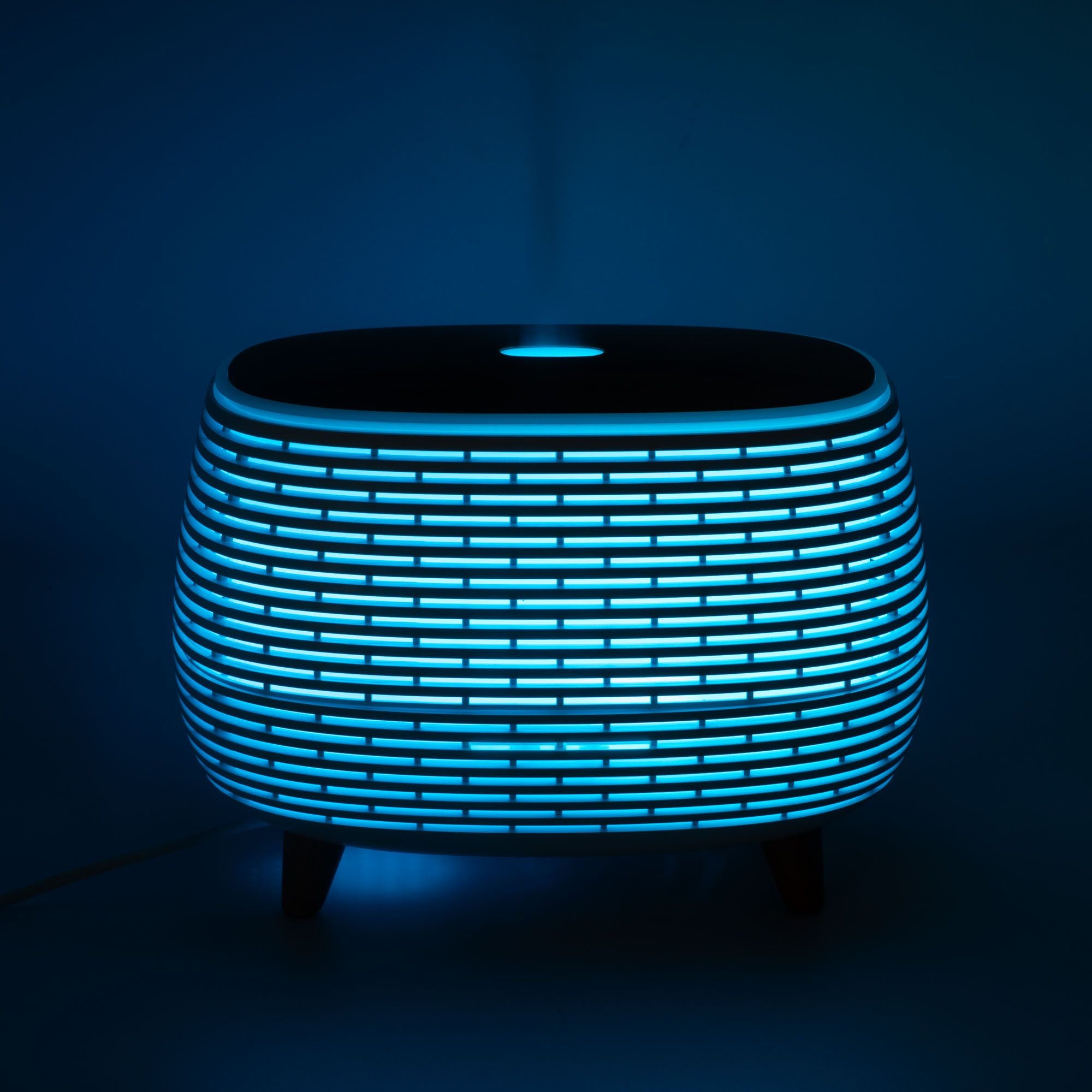 Geribbelde Aroma Diffuser met Kleurverlichting