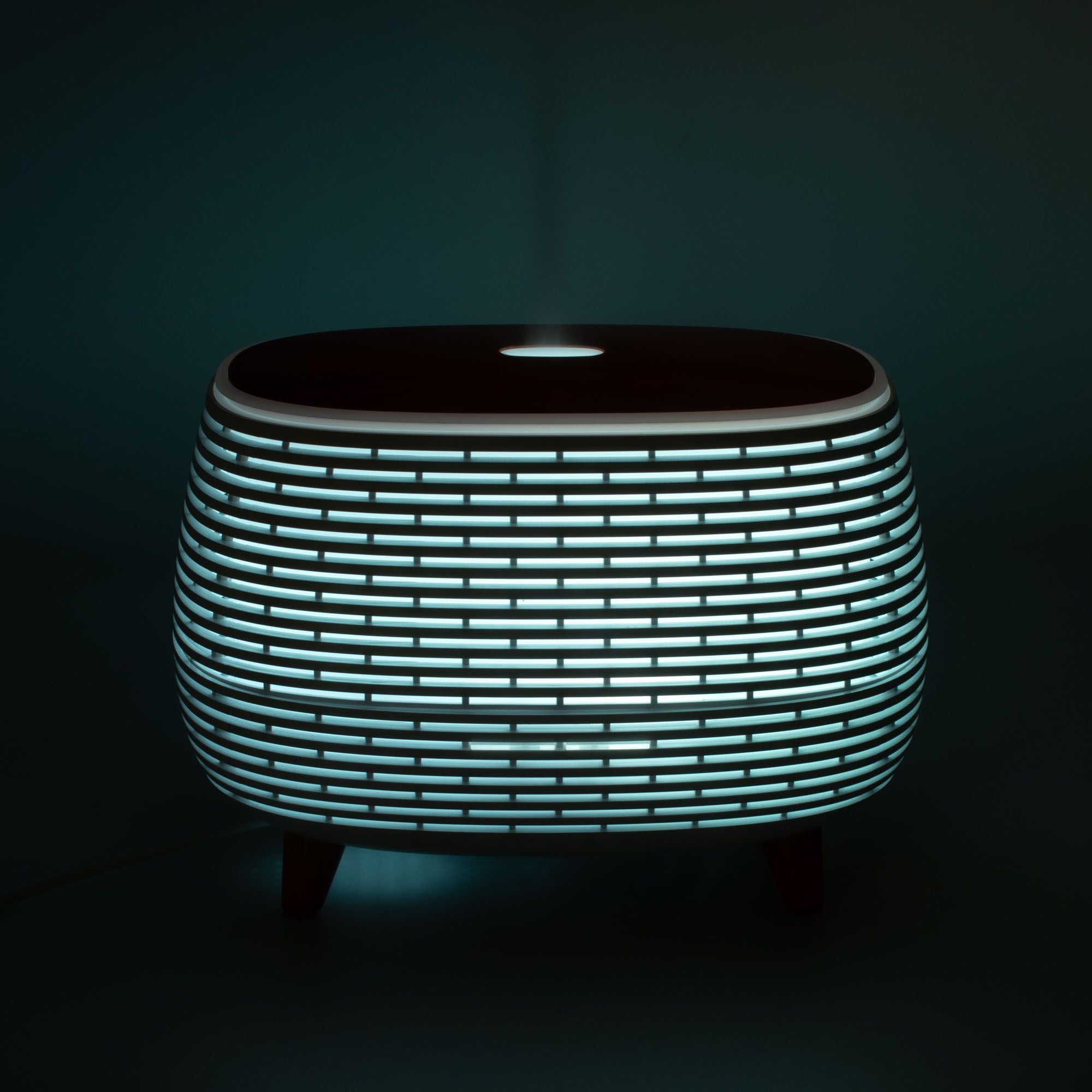 Geribbelde Aroma Diffuser met Kleurverlichting