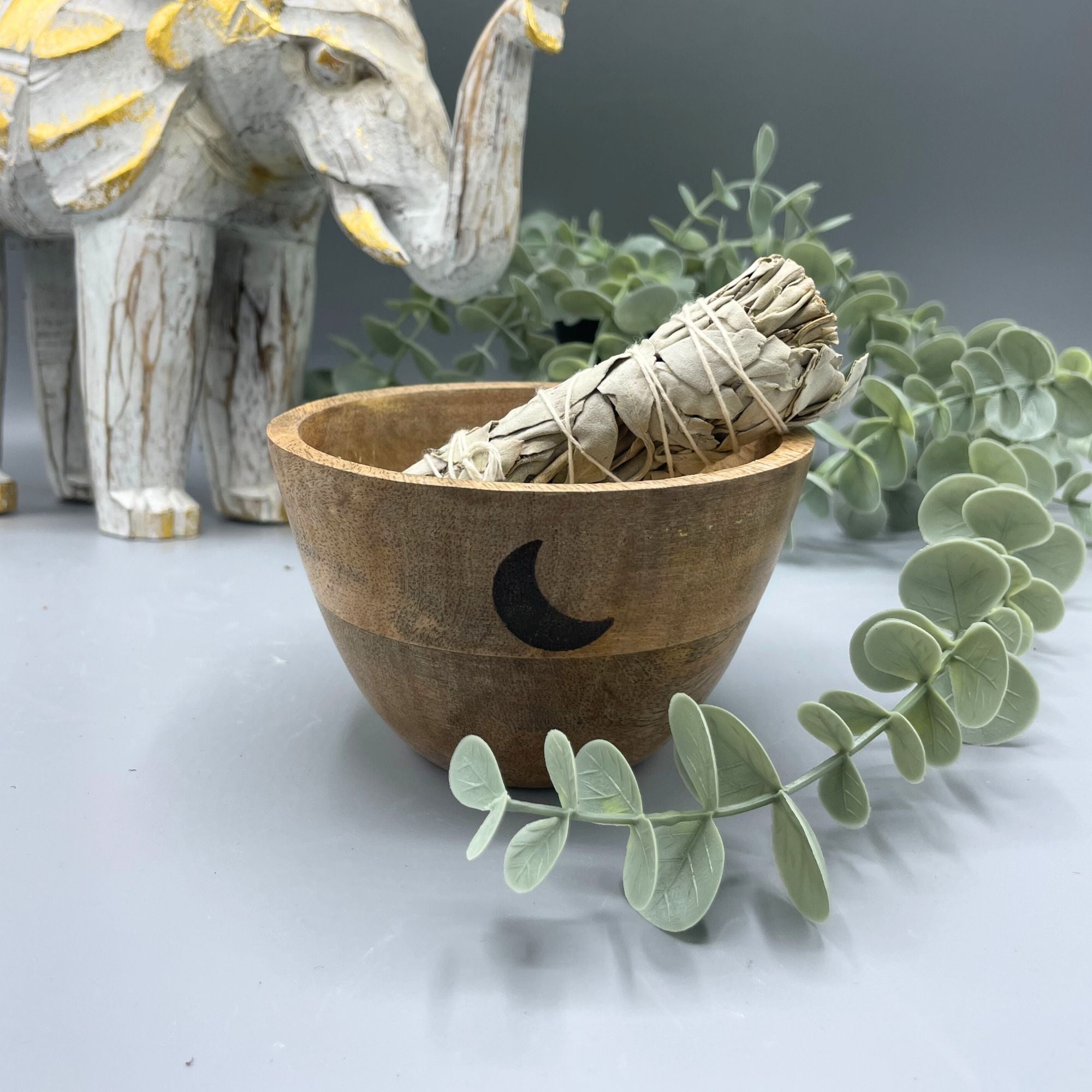 Houten Wierookhouder & Offerschaal