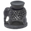 Speksteen Oliebrander – Staande Olifant 10,5cm