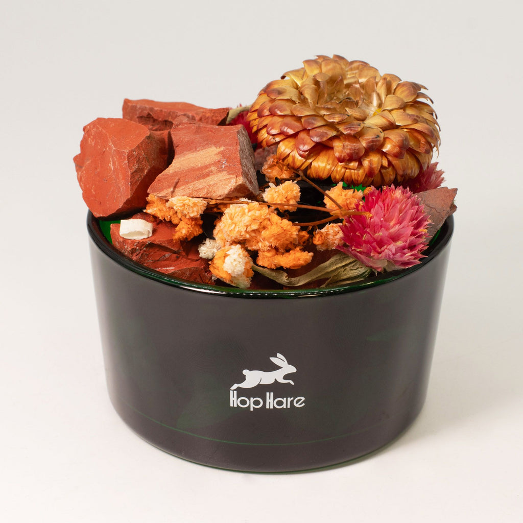 Geurkristallen & Droogbloemen Set – Rode Jaspis