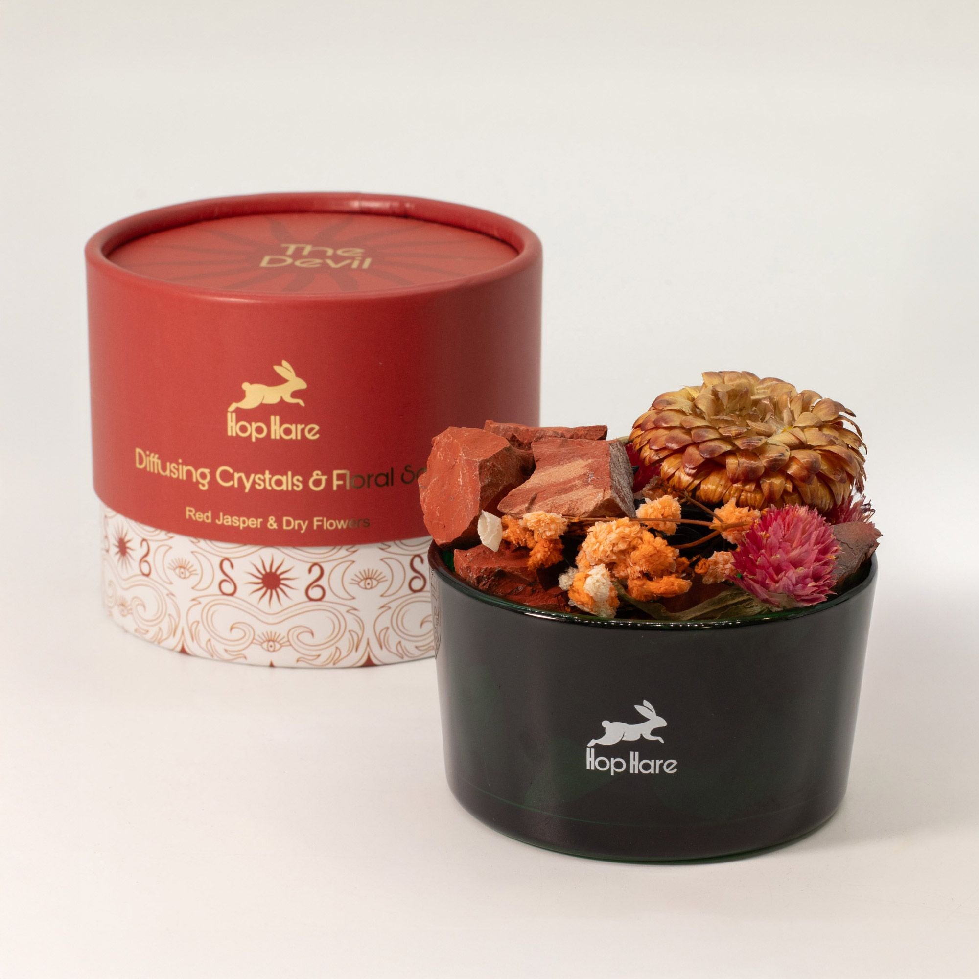 Geurkristallen & Droogbloemen Set – Rode Jaspis
