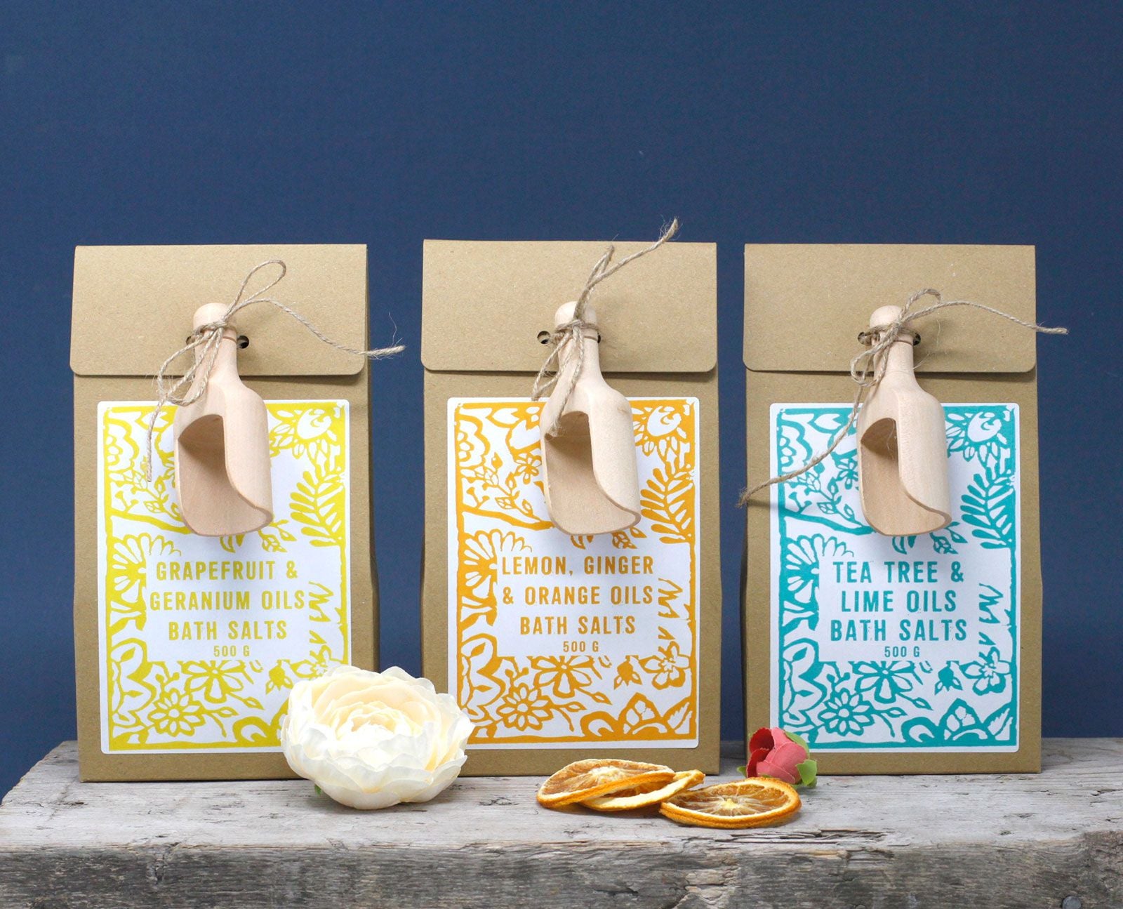 Pack of  500g Bath Salt - Grapefruit & Geranium