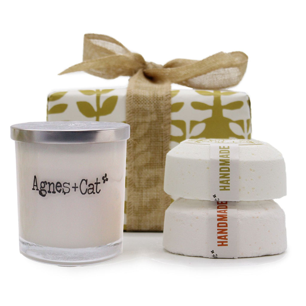 Agnes + Cat Geschenkbox – Jam Jar Kaars & Badbruisers
