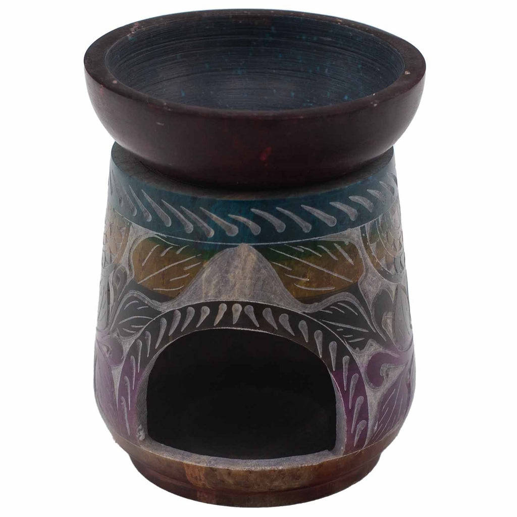 Grote Speksteen Oliebrander – Olifant 13×10cm
