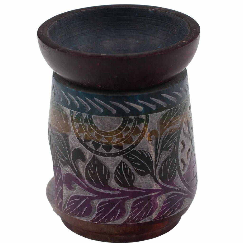 Grote Speksteen Oliebrander – Olifant 13×10cm